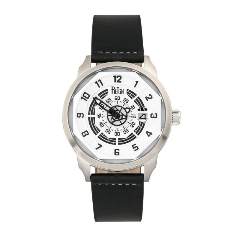 Reign Lafleur Automatic Leather-Band Watch w/Date