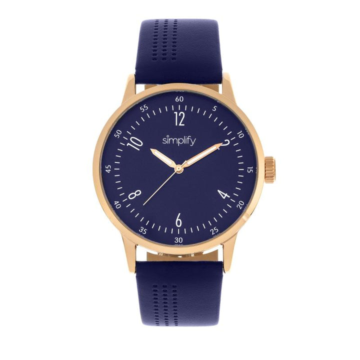 Simplify The 5700 Leather-Band Watch