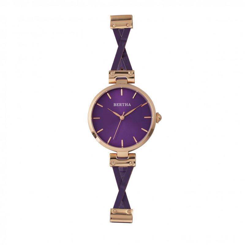 Bertha Amanda Criss-Cross Ladies Watch