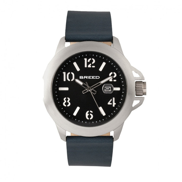 Breed Bryant Leather-Band Watch w/Date