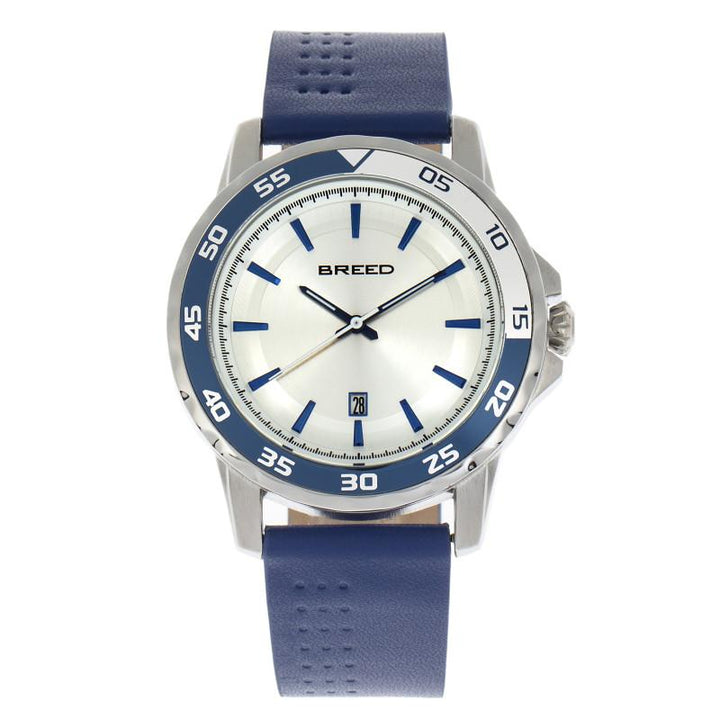 Breed Revolution Leather-Band Watch w/Date