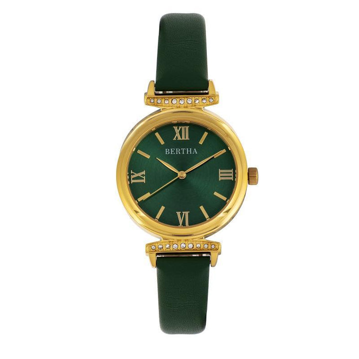 Bertha Jasmine Leather-Band Watch