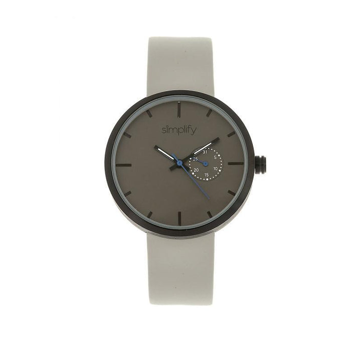 Simplify The 3900 Leather-Band Watch w/ Date