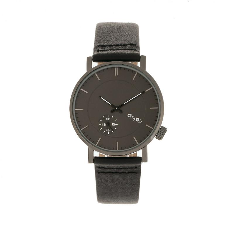 Simplify The 3600 Leather-Band Watch