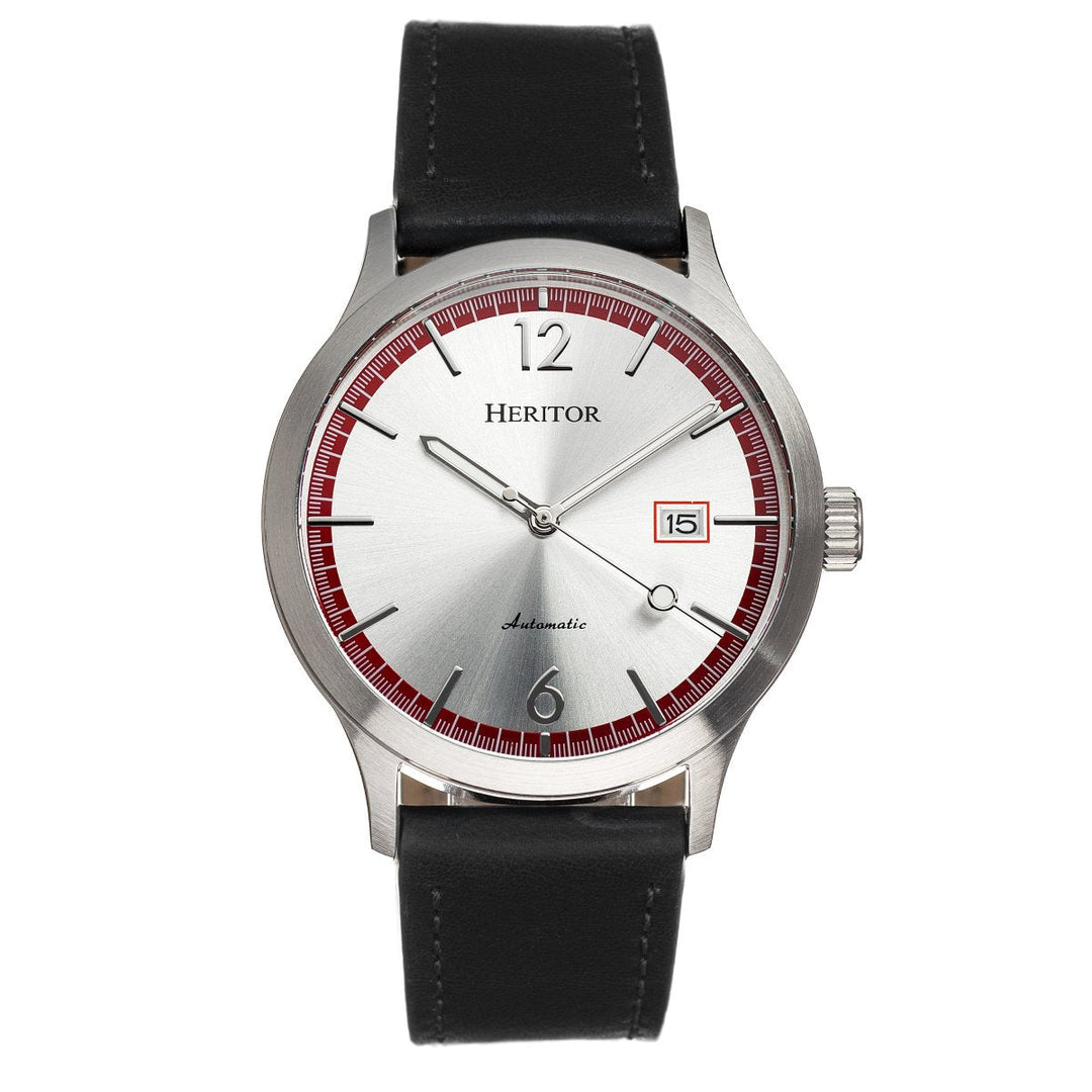 Heritor Automatic Becker Leather-Band Watch w/Date