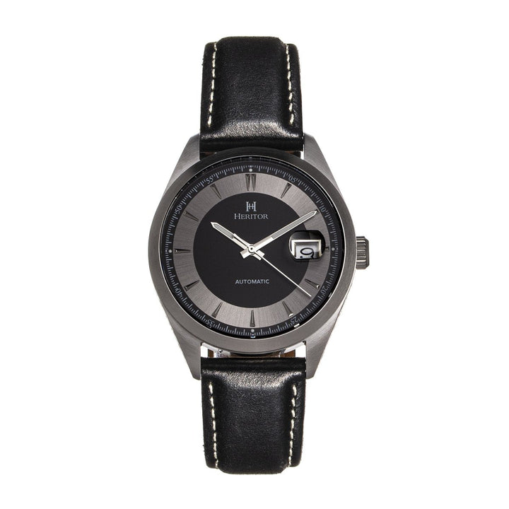 Heritor Automatic Ashton Leather-Band Watch w/Date