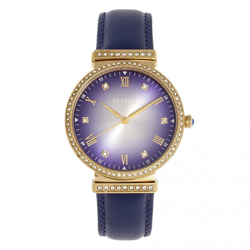 Bertha Allison Leather-Band Watch