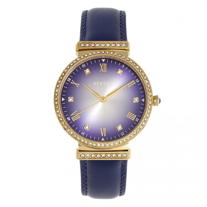 Bertha Allison Leather-Band Watch