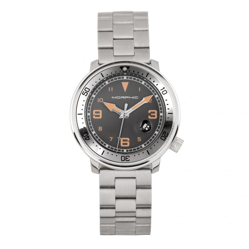 Morphic M74 Series Bracelet Watch w/Magnified Date Display
