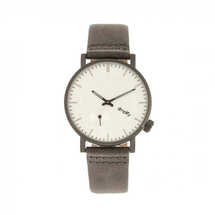 Simplify The 3600 Leather-Band Watch
