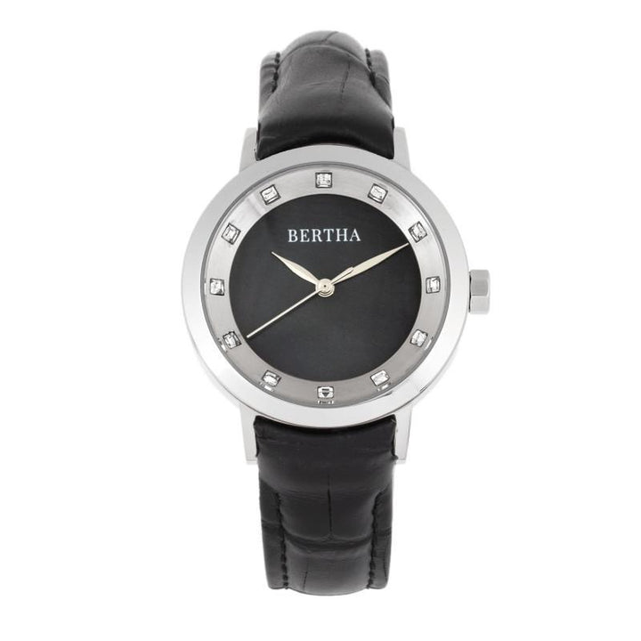 Bertha Cecelia Leather-Band Watch