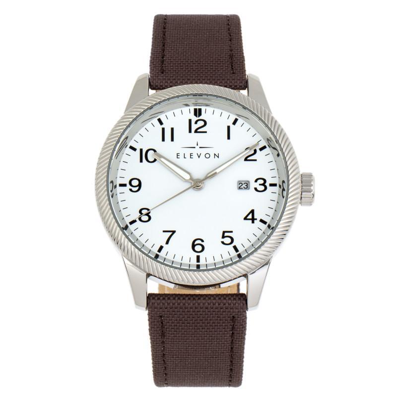 Elevon Bandit Leather-Band Watch w/Date
