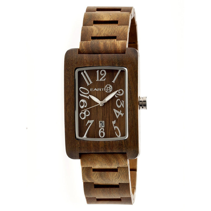 Earth Wood Trunk Bracelet Watch w/Date - Olive - ETHEW2604