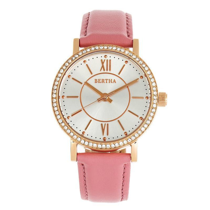 Bertha Lydia Leather-Band Watch