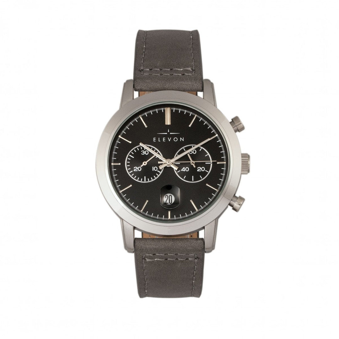 Elevon Langley Chronograph Leather-Band Watch w/ Date