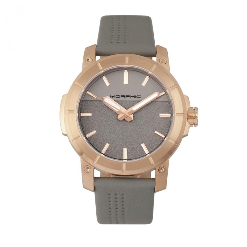 Morphic M54 Series Leather-Band Chronograph Watch