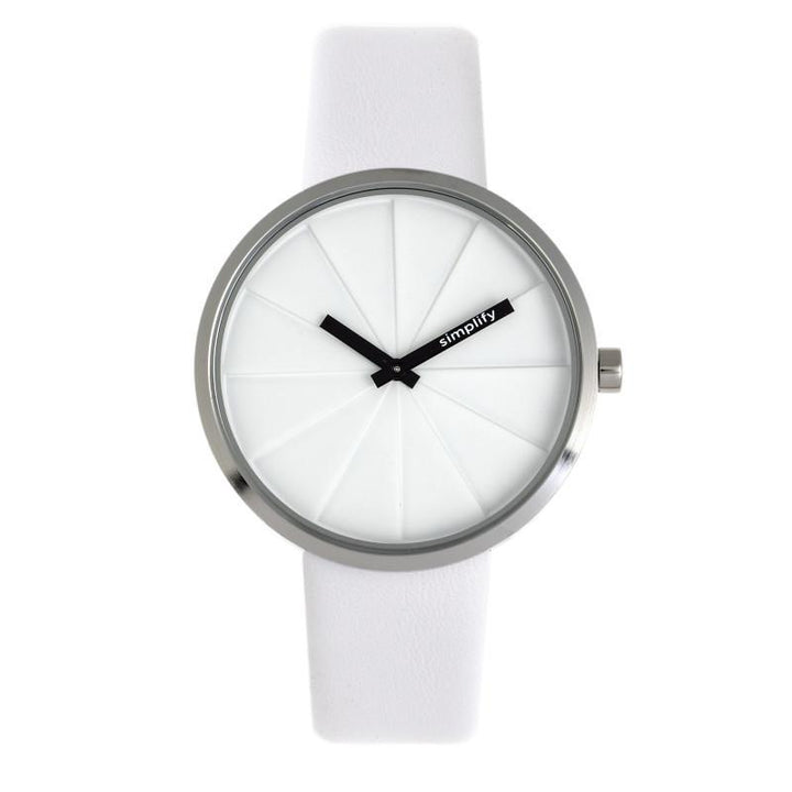 Simplify The 4000 Leather-Band Watch