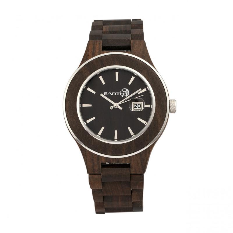 Earth Wood Cherokee Bracelet Watch w/Magnified Date - Ruumur