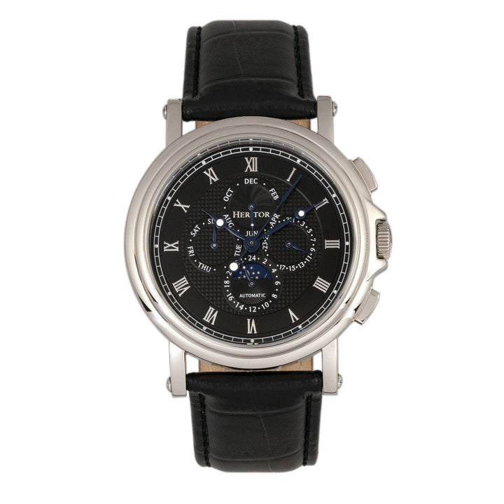 Heritor Automatic Kingsley Leather-Band Watch w/Day/Date