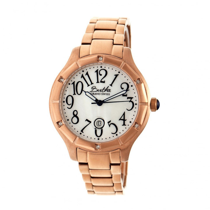 Bertha Jaclyn MOP Ladies Swiss Bracelet Watch