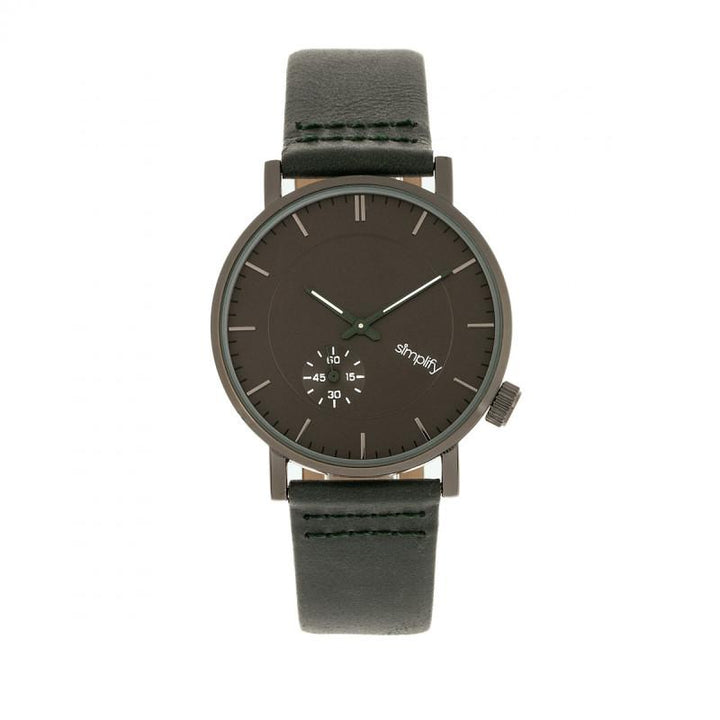 Simplify The 3600 Leather-Band Watch