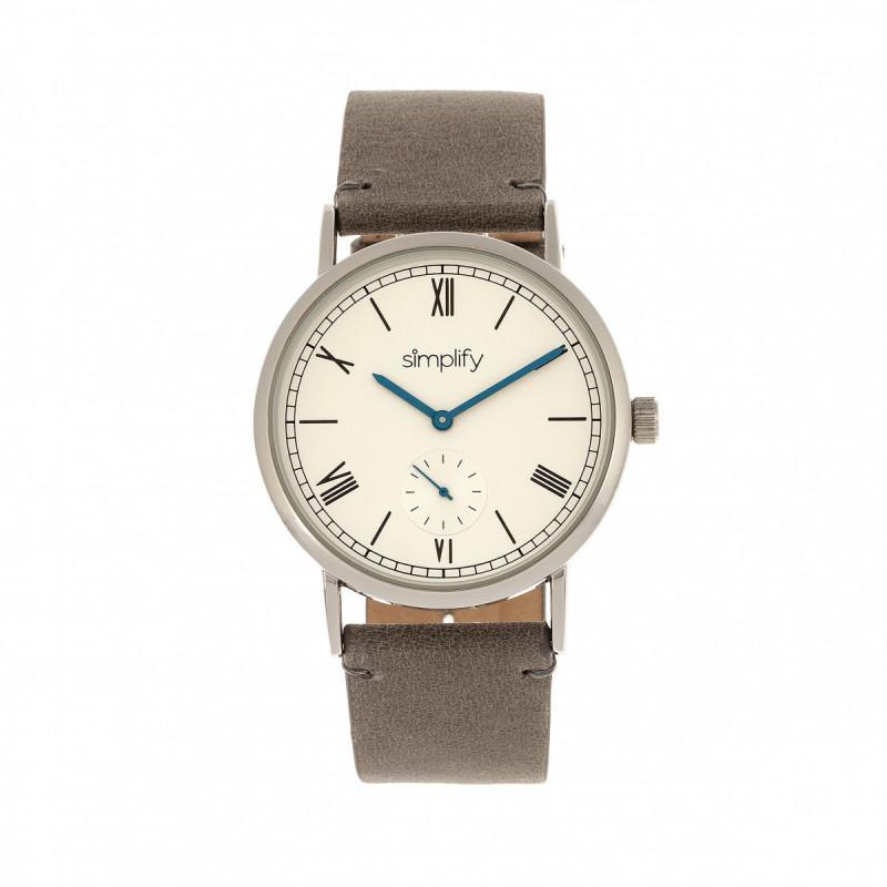 Simplify The 5100 Leather-Band Watch