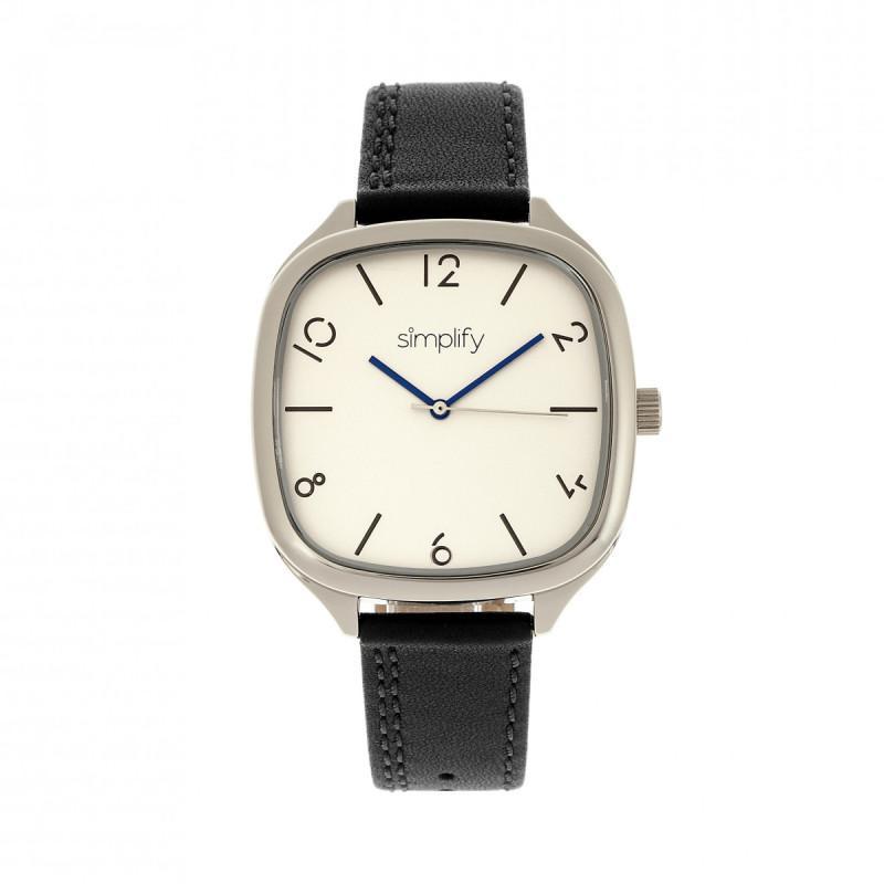 Simplify The 3500 Leather-Band Watch