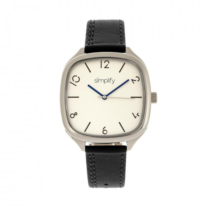 Simplify The 3500 Leather-Band Watch