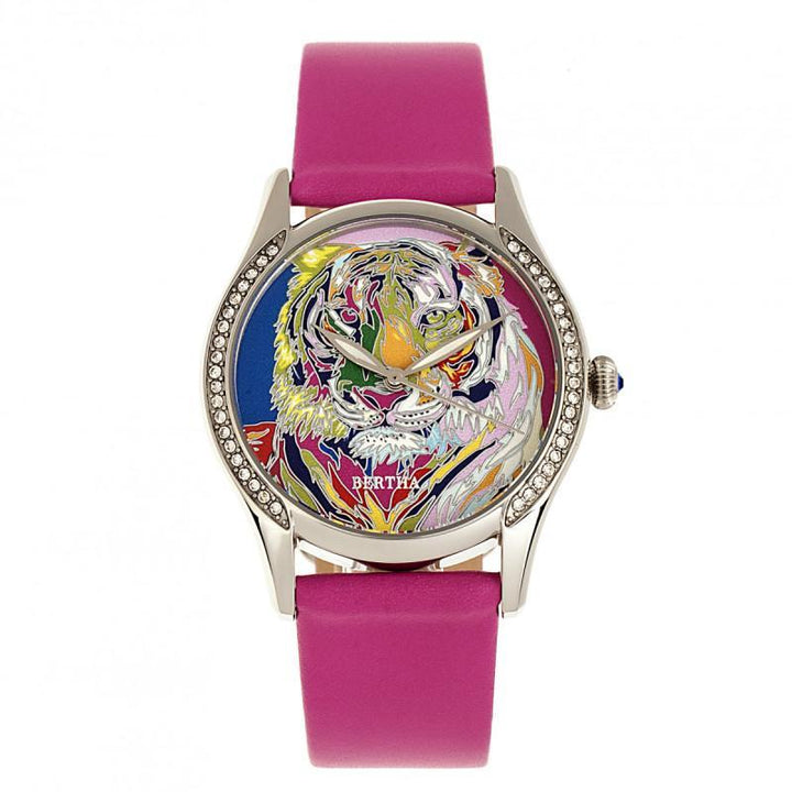 Bertha Annabelle Leather-Band Watch
