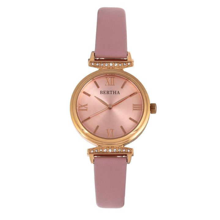 Bertha Jasmine Leather-Band Watch