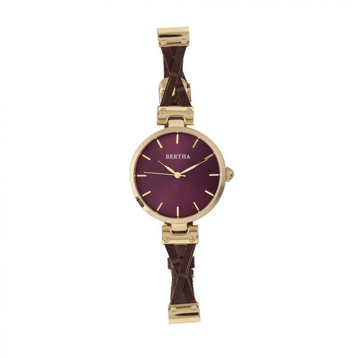 Bertha Amanda Criss-Cross Ladies Watch