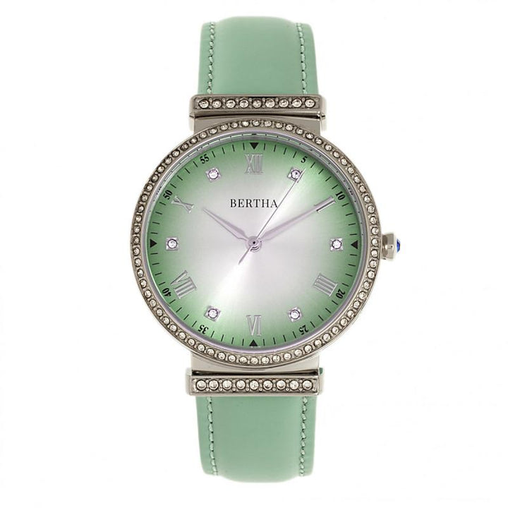 Bertha Allison Leather-Band Watch