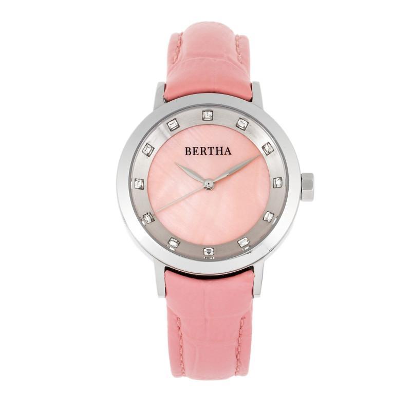 Bertha Cecelia Leather-Band Watch