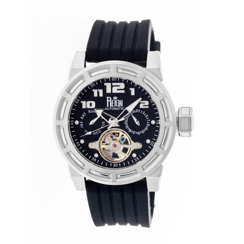 Reign Rothschild Automatic Semi-Skeleton Watch w/Day/Date
