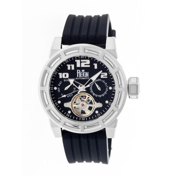 Reign Rothschild Automatic Semi-Skeleton Watch w/Day/Date