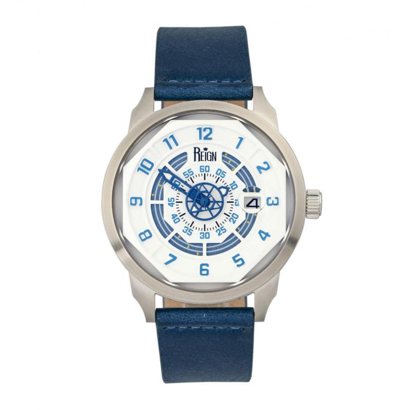 Reign Lafleur Automatic Leather-Band Watch w/Date
