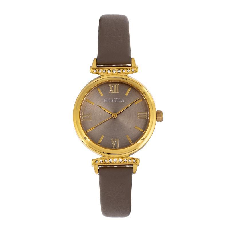 Bertha Jasmine Leather-Band Watch