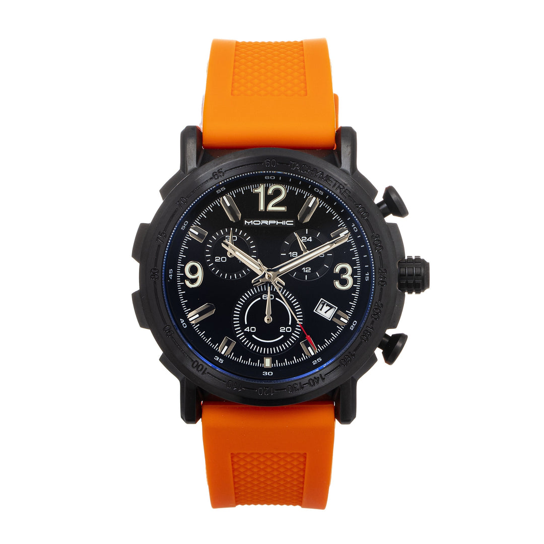 Morphic M93 Series Chronograph Strap Watch w/Date - Orange