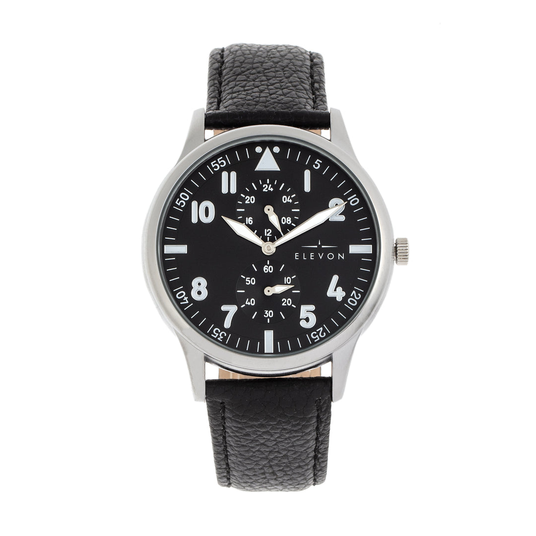 Elevon Turbine Leather-Band Watch