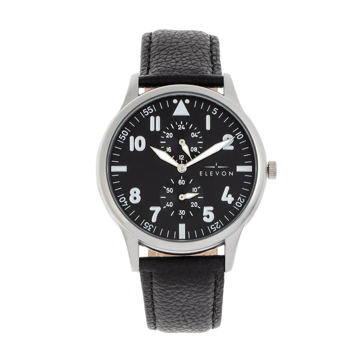 Elevon Turbine Leather-Band Watch