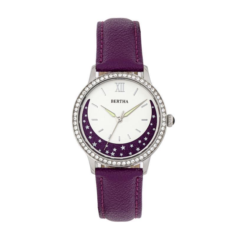 Bertha Dolly Leather-Band Watch