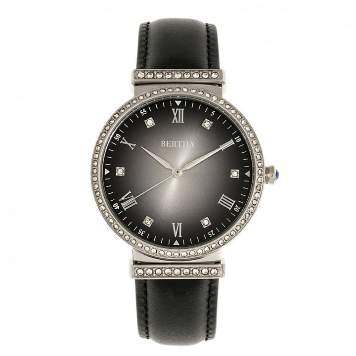 Bertha Allison Leather-Band Watch