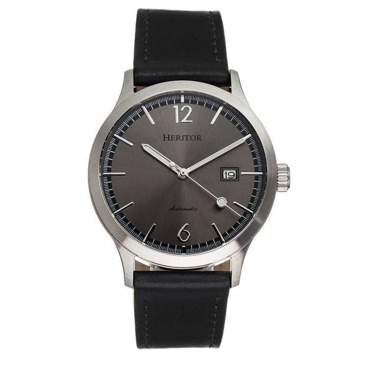 Heritor Automatic Becker Leather-Band Watch w/Date