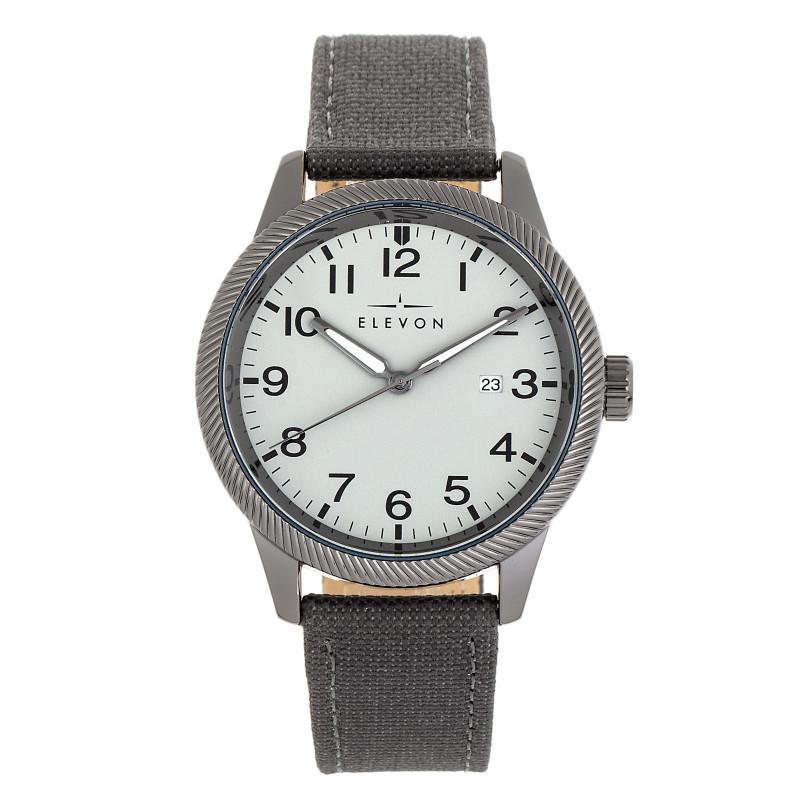 Elevon Bandit Leather-Band Watch w/Date