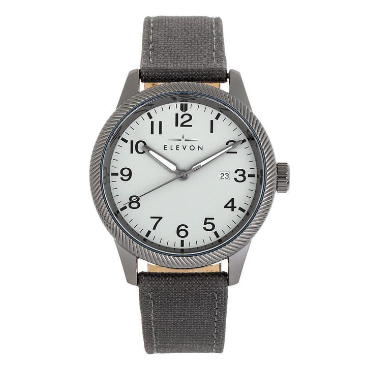 Elevon Bandit Leather-Band Watch w/Date