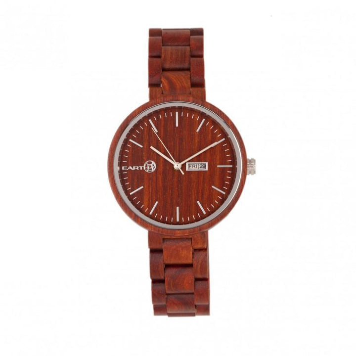 Earth Wood Mimosa Bracelet Watch w/Day/Date - Ruumur