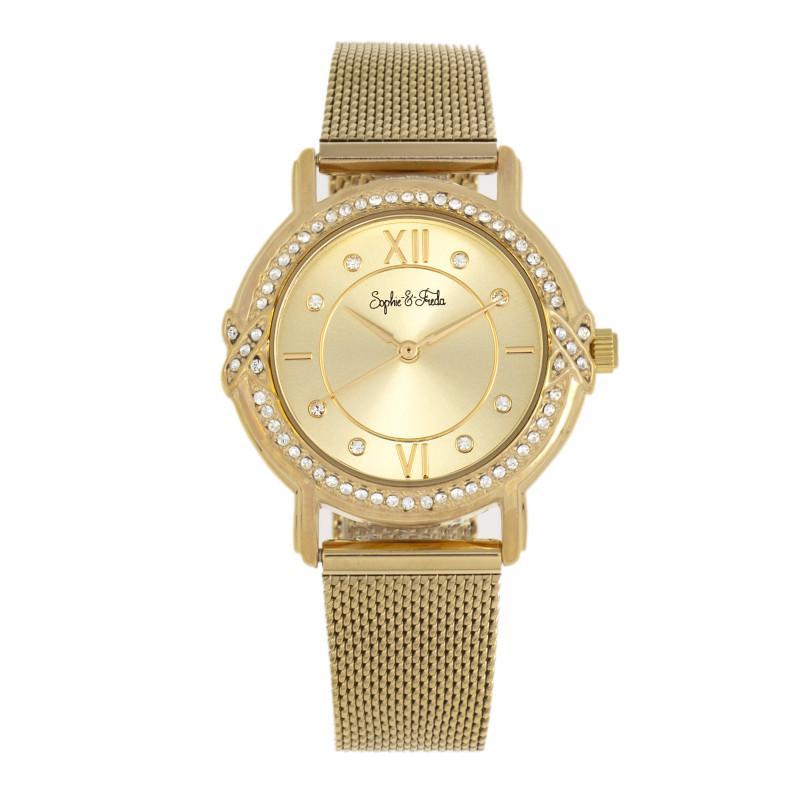 Sophie and Freda Reno Bracelet Watch w/Swarovski Crystals