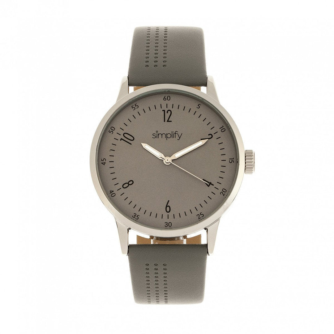 Simplify The 5700 Leather-Band Watch