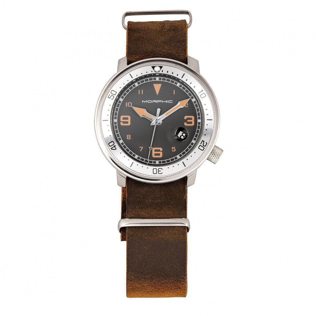Morphic M74 Series Bracelet Watch w/Magnified Date Display