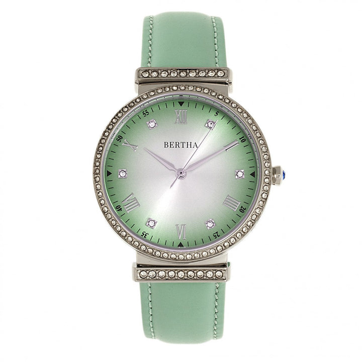 Bertha Allison Leather-Band Watch